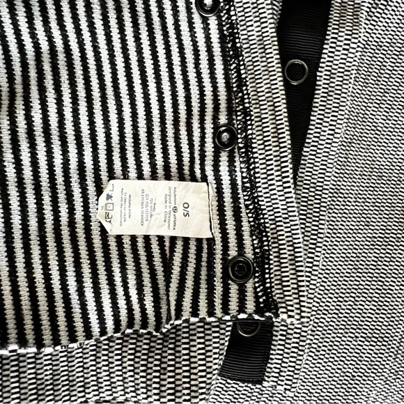 Lululemon Vinyasa Scarf Rulu Mini Check Pique White Heathered Black Reversible - Picture 11 of 11